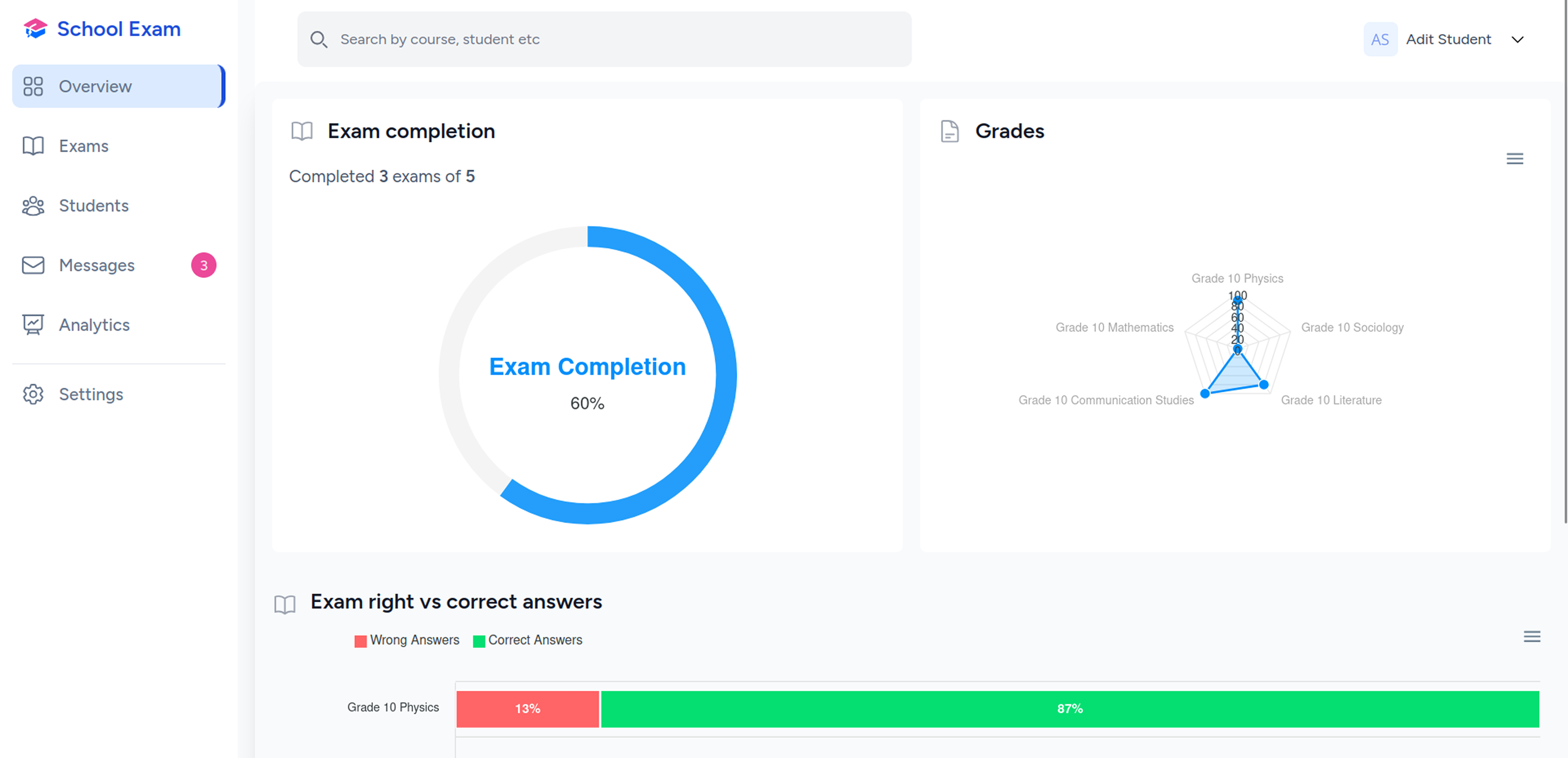 School Exam CBT System